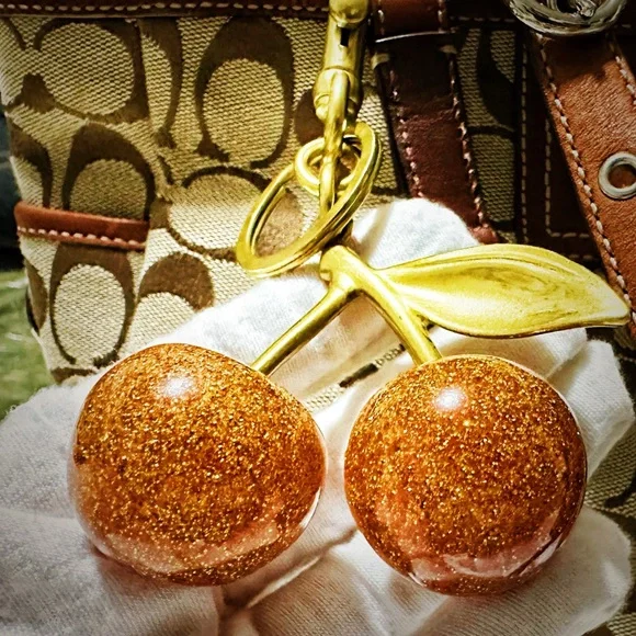 Rare Gold Cherry Keychain - Picture 9 of 13